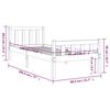 vidaXL sengeramme 75x190 cm massivt tr&aelig;