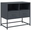 vidaXL tv-bord 68x39x60,5 cm st&aring;l antracitgr&aring;