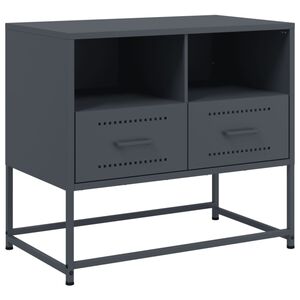 vidaXL tv-bord 68x39x60,5 cm st&aring;l antracitgr&aring;