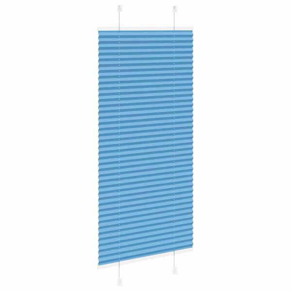 vidaXL Pliss&eacute;gardin Bl&aring; 55x100 cm Stofbredde 54,4 cm Polyester