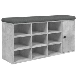 vidaXL skob&aelig;nk 102x32x50 cm konstrueret tr&aelig; betongr&aring;