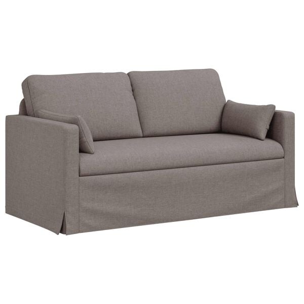 vidaXL Sofa Gr&aring;brun Samlede dimensioner: 158 x 78 x 80 cm (B x D x H)