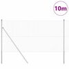vidaXL Hegnsp&aelig;l S&oslash;lv 10 x 1,4 m (12 x 12 mm net) St&aring;l
