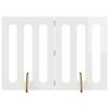 vidaXL Foldbar hundeg&aring;rd 2 pcs H&oslash;jglans Hvid 100,5 x 38 x 70 cm