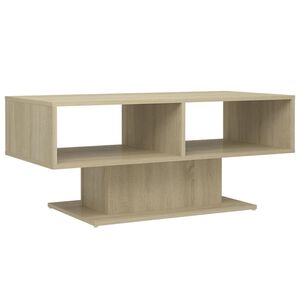 vidaXL sofabord 103,5x50x44,5 cm konstrueret tr&aelig; sonoma-eg