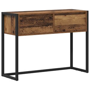vidaXL Endebord Gammelt tr&aelig; 100 x 36 x 75 cm Konstrueret tr&aelig;