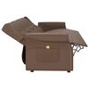 vidaXL 4-personers massagestol skinnende kunstl&aelig;der brun