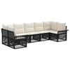 vidaXL Havesofa S&aelig;t 7 stk. 7-Antal s&aelig;der Sort polyrattan