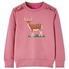 vidaXL Sweatshirt til b&oslash;rn str. 104 pink