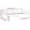 vidaXL daybed 90x190 cm massivt fyrretr&aelig; gyldenbrun