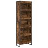 vidaXL Bogskab 60 x 30 x 189,5 cm Konstrueret tr&aelig; R&oslash;get Eg
