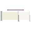 vidaXL sammenrullelig sidemarkise 80 x 300 cm cremefarvet