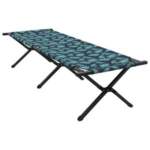 vidaXL Foldende Camping Seng Blad Skov 193 x 69 x 45 cm Oxford stof