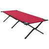vidaXL Foldende Camping Seng R&oslash;d 210 x 80 x 46 cm Oxford stof