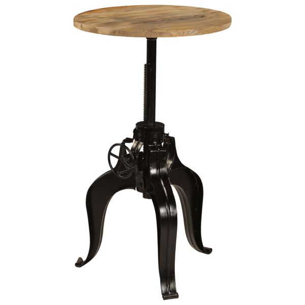 vidaXL barbord i massivt mangotr&aelig; 60 x (76-110) cm