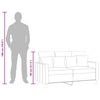 vidaXL 2-personers sofa 120 cm stof lysegr&aring;