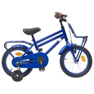vidaXL B&oslash;rnecykel 12 tommer til 2-4 &aring;r gamle M&oslash;rk bl&aring;