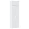 vidaXL opbevaringsskab 70x42,5x225 cm konstrueret tr&aelig; hvid