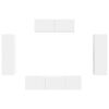 vidaXL TV-skab 5 pcs Hvid