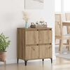 vidaXL Sideboard Artisan Egetr&aelig; 60 x 35 x 70 cm Ingeni&oslash;rt tr&aelig; og jern