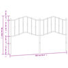 vidaXL sengegavl 160 cm metal hvid