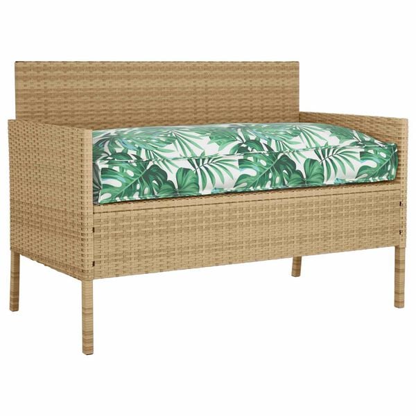 vidaXL Pude Blad Bladm&oslash;nster 120 x 60 x 12 cm Oxford stof