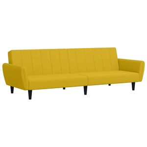 vidaXL 2-personers sovesofa fl&oslash;jl gul