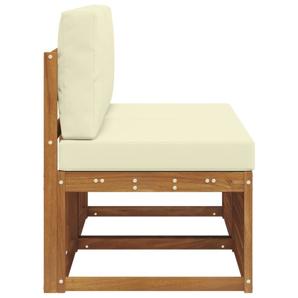 vidaXL 2 Stk Udend&oslash;rs Mellem Sofa Massivt Akacietr&aelig; Naturfarvet