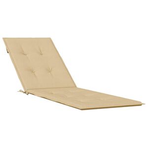 vidaXL hynde til d&aelig;kstol (75+105) x 50 x 4 cm stof meleret beige