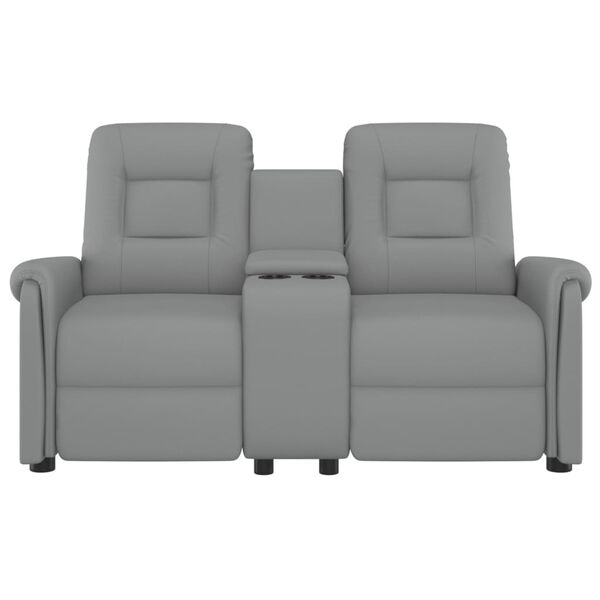 vidaXL 2-personers massagestol med kopholder grå
