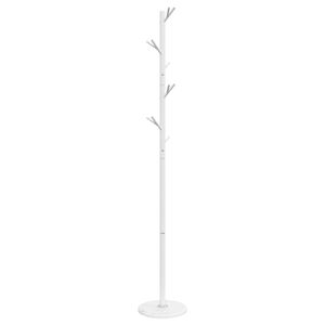 vidaXL stumtjener 175 cm pulverlakeret jern hvid