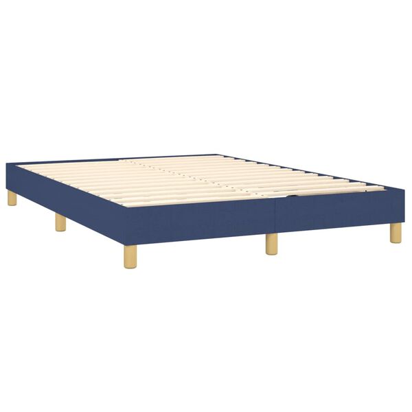 vidaXL Boxspring sengeramme 140x190 cm stof bl&aring;