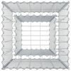 vidaXL Gabion h&oslash;jbed S&oslash;lv 50 x 50 x 80 cm Galvaniseret st&aring;l