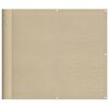 vidaXL altanafsk&aelig;rmning 90x800 cm 100 % polyester beige