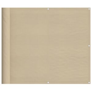 vidaXL altanafsk&aelig;rmning 90x800 cm 100 % polyester beige