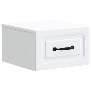 vidaXL V&aelig;gh&aelig;ngt Natbord Hvid 34,5 x 33 x 20 cm Konstrueret tr&aelig;