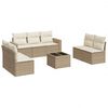 vidaXL sofas&aelig;t til haven 8 dele med hynder polyrattan beige