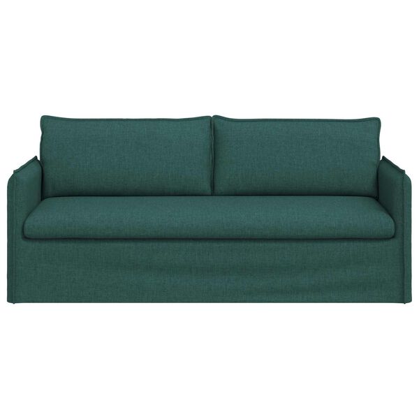 vidaXL Sofa M&oslash;rkegr&oslash;n 196 x 82 x 85 cm Stof