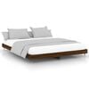vidaXL sengeramme 120x200 cm uden madras konstrueret tr&aelig; brunt eg