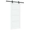 vidaXL Skyded&oslash;r ORKDAL 86 x 198,5 cm Konstrueret tr&aelig; Hvid og sort