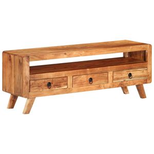 vidaXL tv-bord 110x30x40 cm massivt akacietr&aelig;