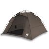 vidaXL 4-personers fisketelt quick release brun