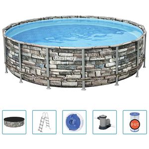 Bestway swimmingpools&aelig;t Power Steel 488x122 cm