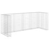 vidaXL gabionv&aelig;g til affaldsspand 320x100x120 cm galvaniseret st&aring;l