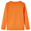 Langærmet T-shirt til børn str. 92 cm orange
