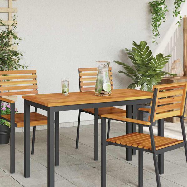 vidaXL Bordplade Brun 110 x 55 x 2 cm Massivt Akacietr&aelig;