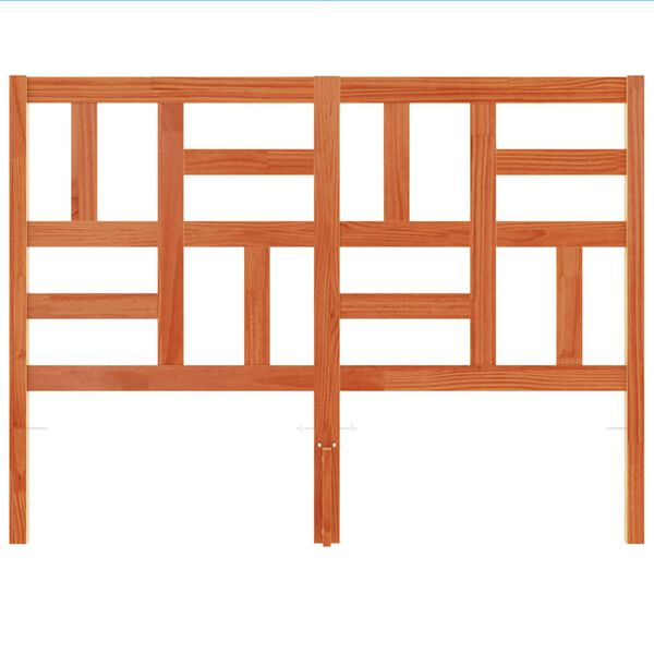 vidaXL sengegavl 180 cm massivt fyrretr&aelig; gyldenbrun