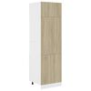 vidaXL indbygningsskab til k&oslash;l 60x57x207 cm konstrueret tr&aelig; sonoma-eg