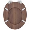 vidaXL Toilet s&aelig;de 2 pcs Brun 44 x 38 cm MDF plade