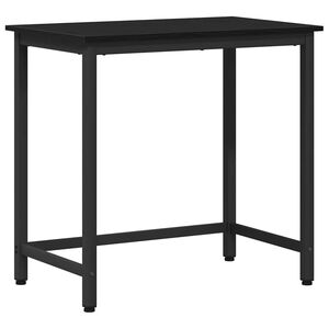 vidaXL bord Sort eg 100 x 50 x 76,5 cm Ingeni&oslash;rtr&aelig; og st&aring;l